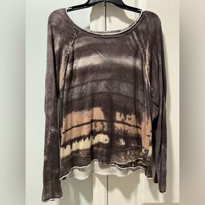 Democracy multi color sweater size Medium women earth tones